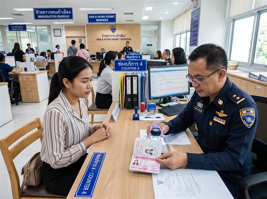 ต่อใบอนุญาตทำงาน วีซ่า